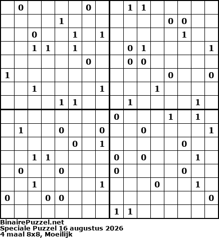 Binaire Puzzel