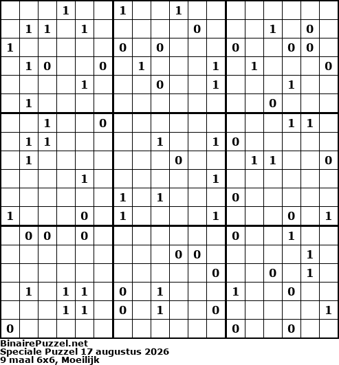 Binaire Puzzel