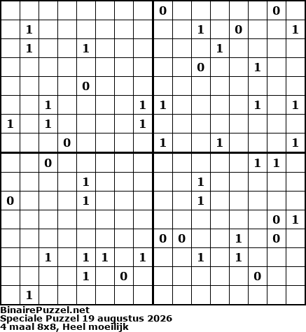 Binaire Puzzel