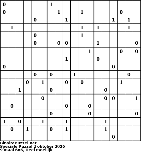 Binaire Puzzel