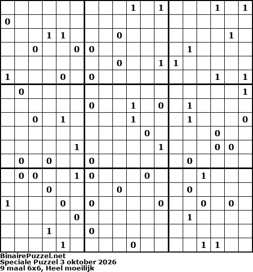 Binaire Puzzel