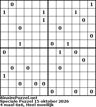 Binaire Puzzel