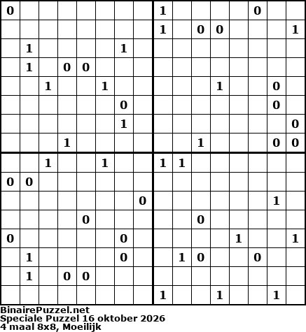 Binaire Puzzel