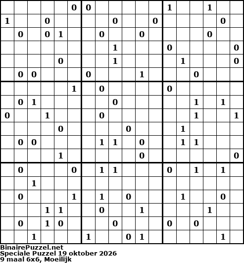 Binaire Puzzel