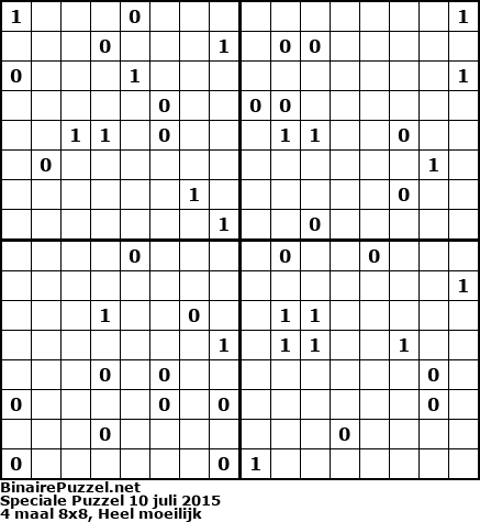 Binaire Puzzel