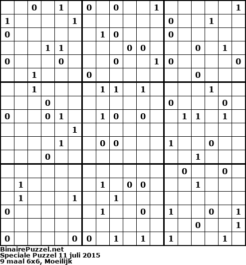 Binaire Puzzel