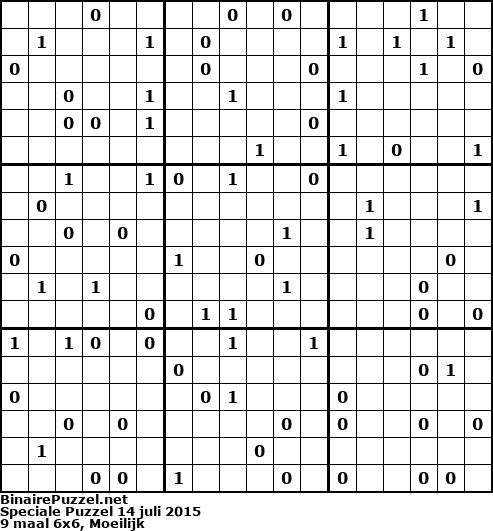 Binaire Puzzel