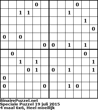 Binaire Puzzel