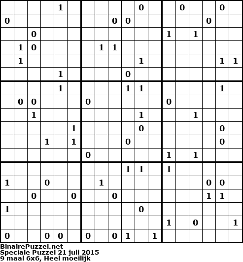 Binaire Puzzel