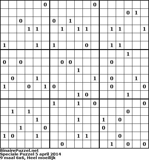 Binaire Puzzel