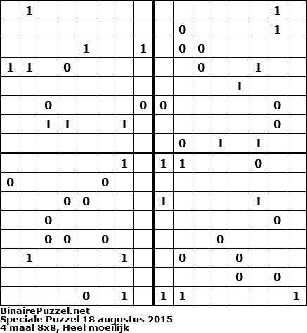 Binaire Puzzel