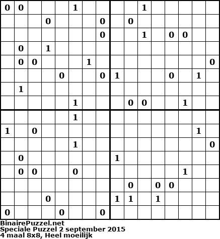 Binaire Puzzel