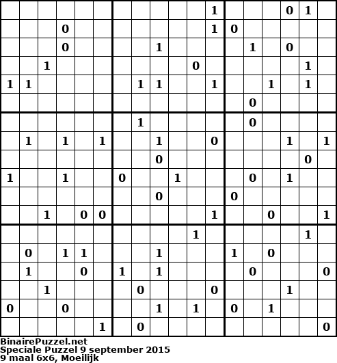 Binaire Puzzel