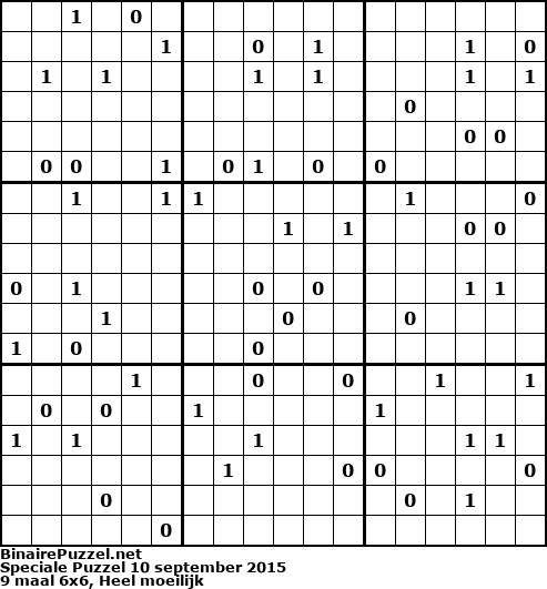Binaire Puzzel