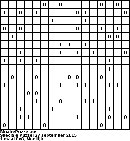 Binaire Puzzel