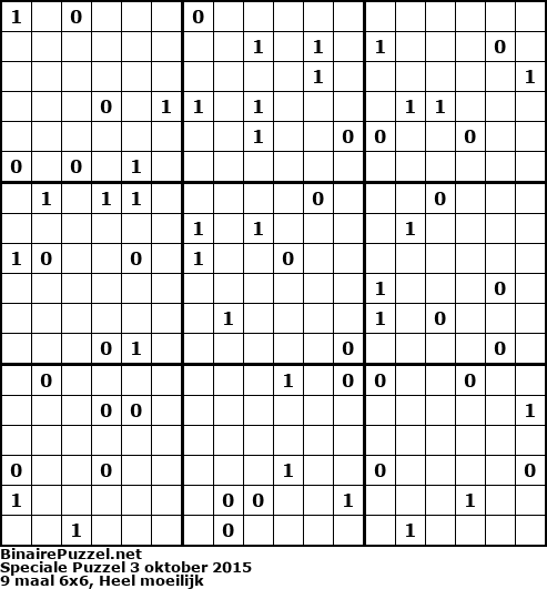 Binaire Puzzel