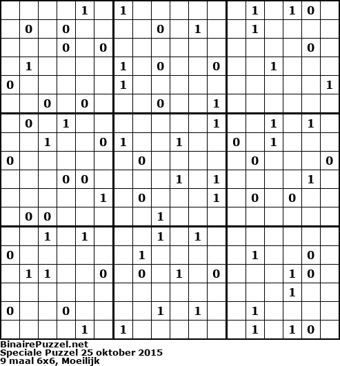 Binaire Puzzel