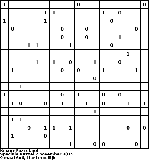 Binaire Puzzel