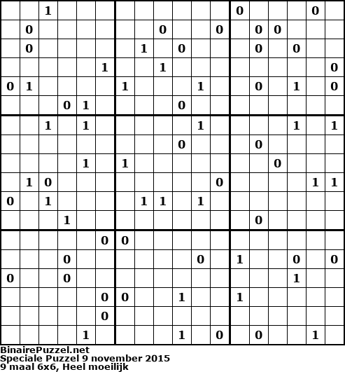 Binaire Puzzel