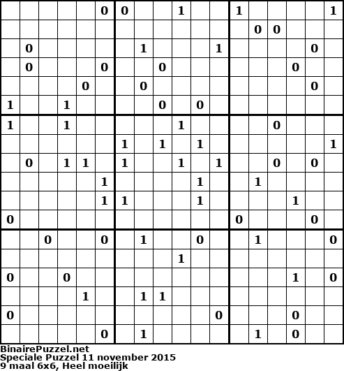 Binaire Puzzel