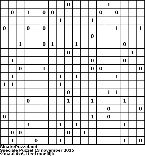 Binaire Puzzel