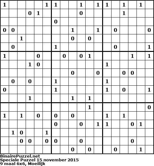 Binaire Puzzel