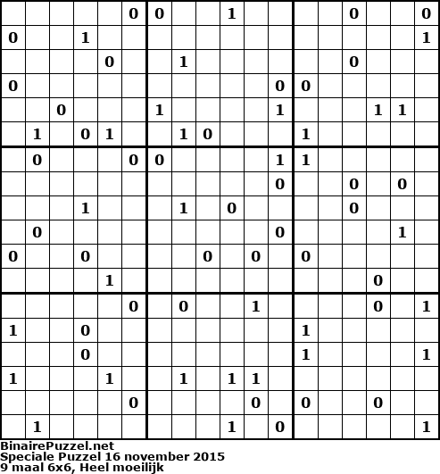 Binaire Puzzel