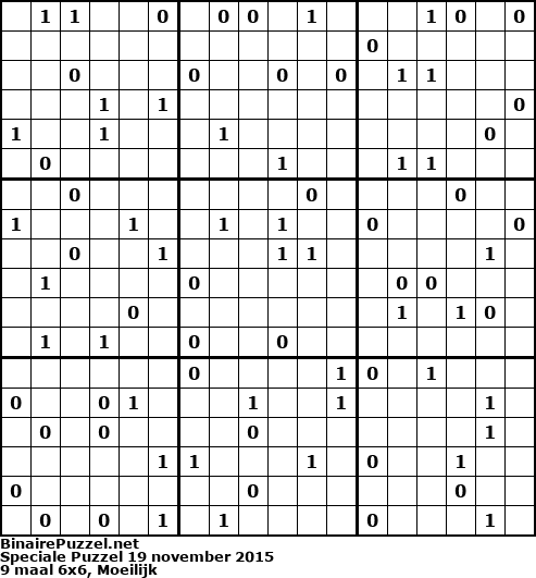 Binaire Puzzel