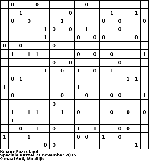 Binaire Puzzel
