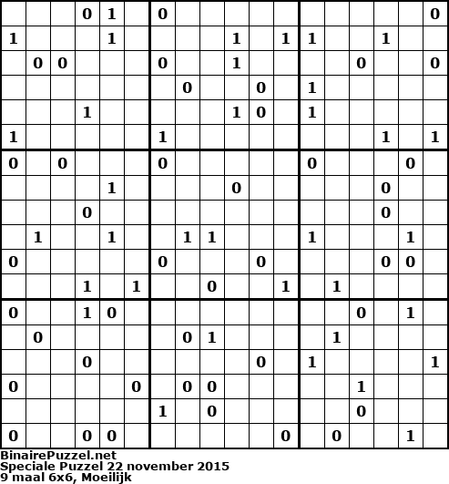 Binaire Puzzel