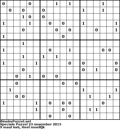 Binaire Puzzel