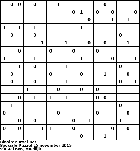 Binaire Puzzel