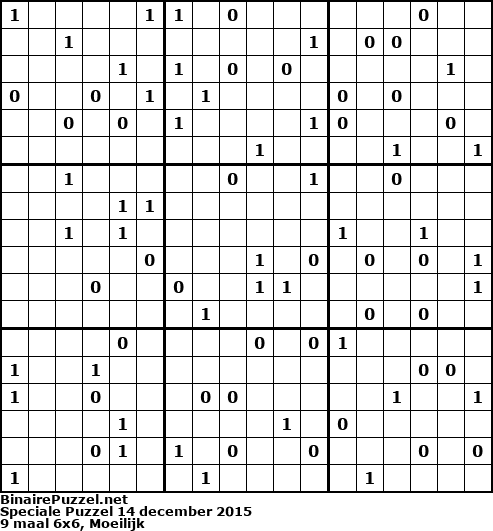Binaire Puzzel