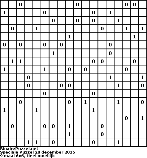 Binaire Puzzel
