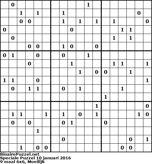 Binaire Puzzel