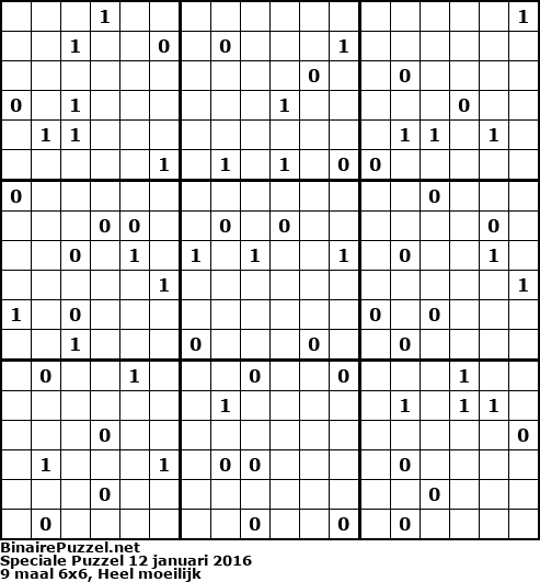 Binaire Puzzel