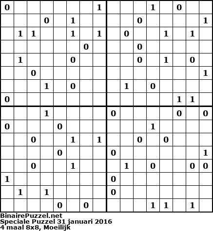 Binaire Puzzel