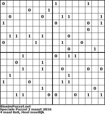 Binaire Puzzel