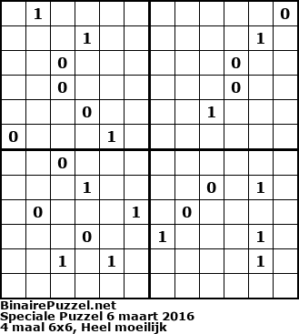 Binaire Puzzel