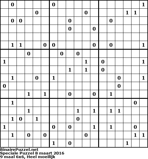Binaire Puzzel