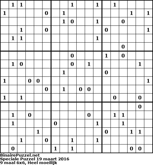 Binaire Puzzel