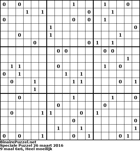 Binaire Puzzel