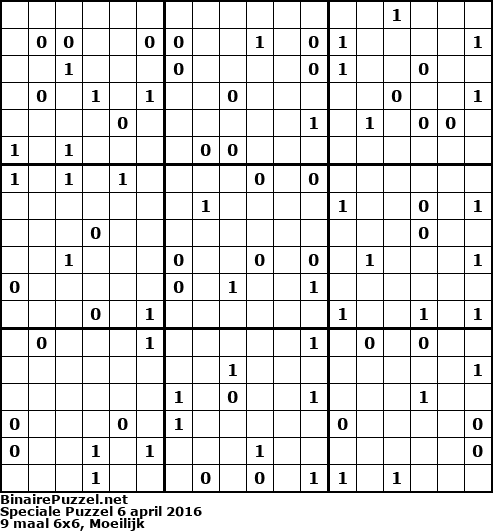 Binaire Puzzel