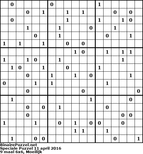 Binaire Puzzel