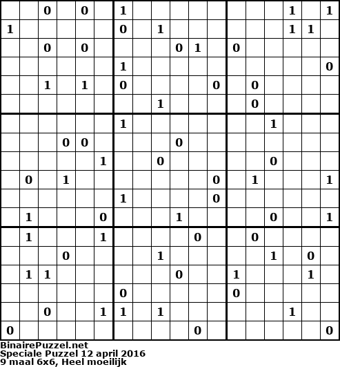 Binaire Puzzel