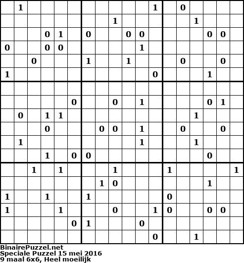 Binaire Puzzel