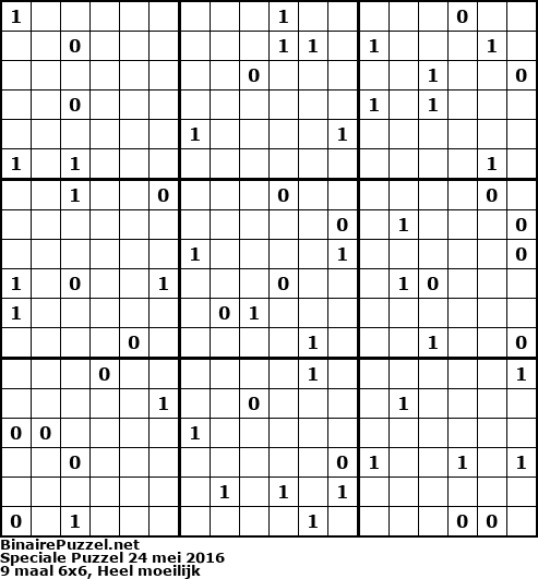 Binaire Puzzel