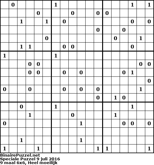 Binaire Puzzel