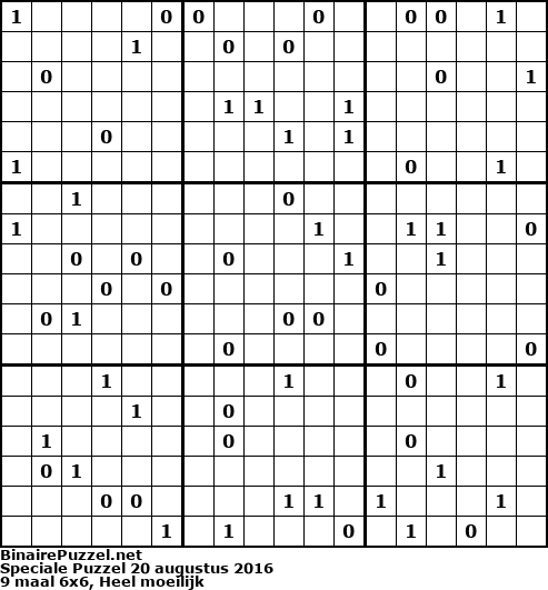 Binaire Puzzel