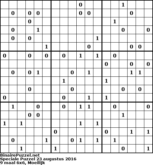 Binaire Puzzel